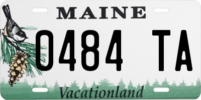 ME license plate 0484TA