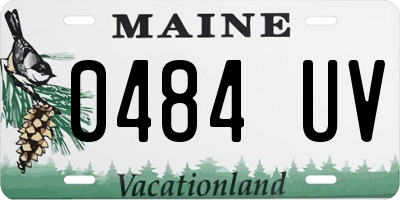 ME license plate 0484UV
