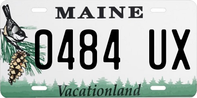 ME license plate 0484UX