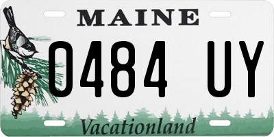 ME license plate 0484UY