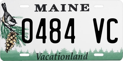 ME license plate 0484VC