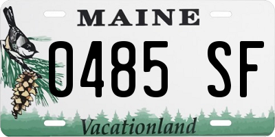 ME license plate 0485SF