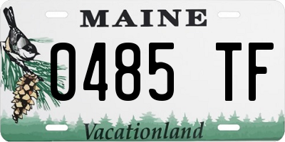 ME license plate 0485TF