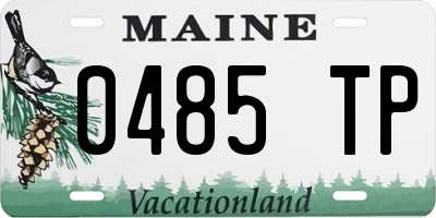ME license plate 0485TP