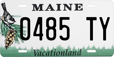ME license plate 0485TY