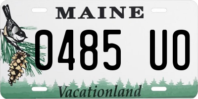 ME license plate 0485UO