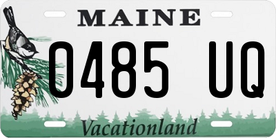 ME license plate 0485UQ