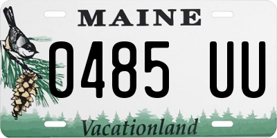 ME license plate 0485UU