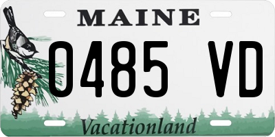 ME license plate 0485VD