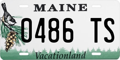 ME license plate 0486TS