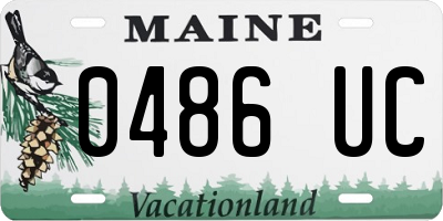 ME license plate 0486UC