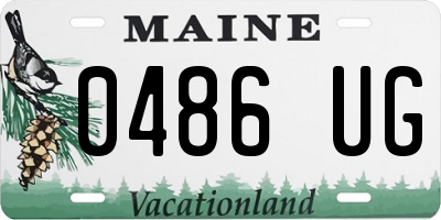 ME license plate 0486UG