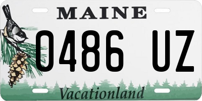 ME license plate 0486UZ