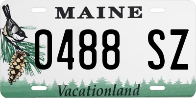 ME license plate 0488SZ