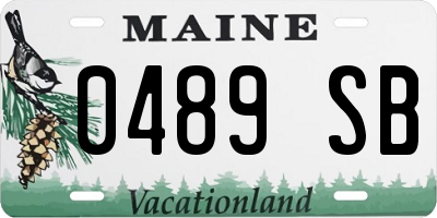 ME license plate 0489SB