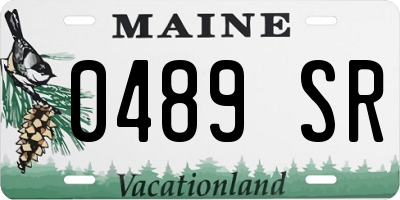 ME license plate 0489SR