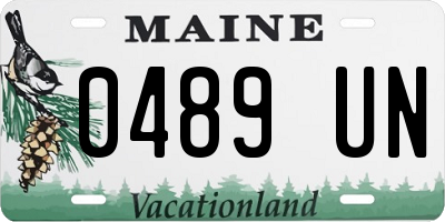 ME license plate 0489UN