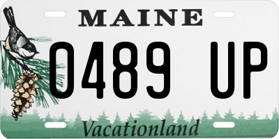 ME license plate 0489UP