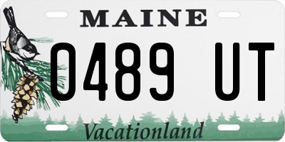 ME license plate 0489UT