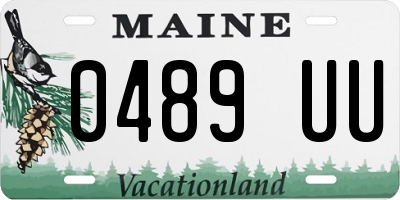 ME license plate 0489UU