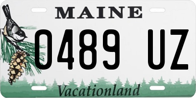 ME license plate 0489UZ