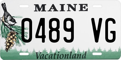 ME license plate 0489VG