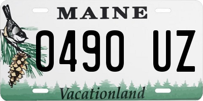 ME license plate 0490UZ