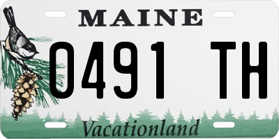 ME license plate 0491TH