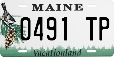 ME license plate 0491TP