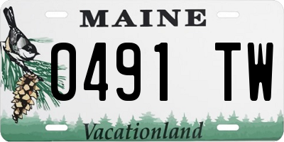 ME license plate 0491TW
