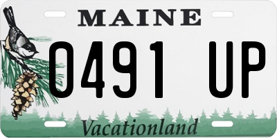 ME license plate 0491UP