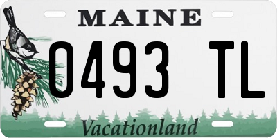 ME license plate 0493TL