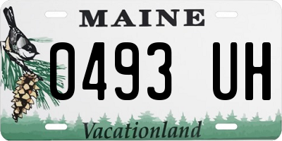 ME license plate 0493UH