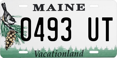 ME license plate 0493UT