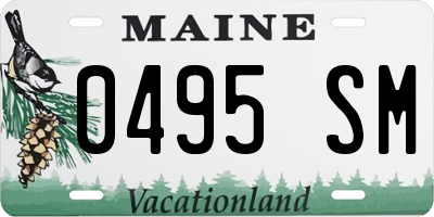 ME license plate 0495SM
