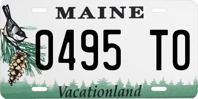 ME license plate 0495TO