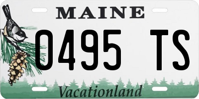 ME license plate 0495TS