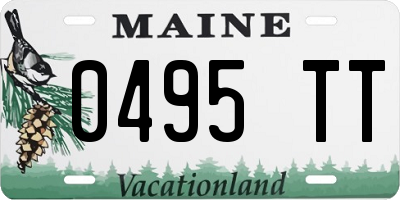 ME license plate 0495TT