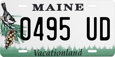 ME license plate 0495UD
