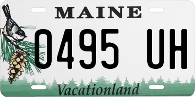 ME license plate 0495UH
