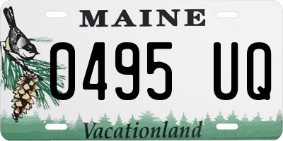 ME license plate 0495UQ