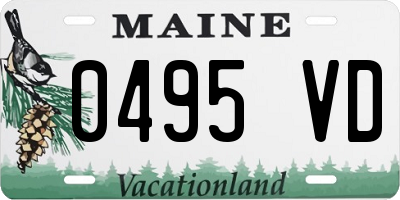 ME license plate 0495VD