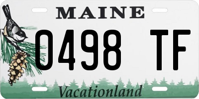 ME license plate 0498TF