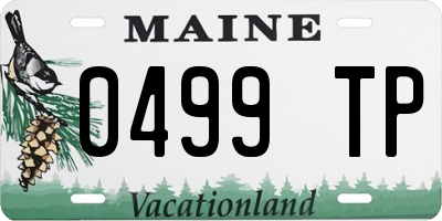 ME license plate 0499TP
