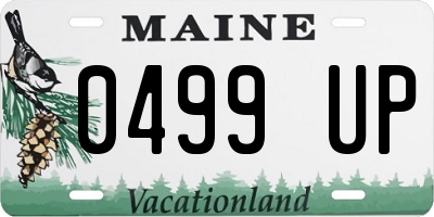 ME license plate 0499UP