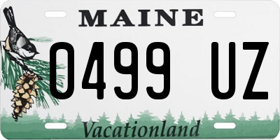 ME license plate 0499UZ