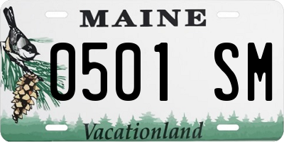 ME license plate 0501SM