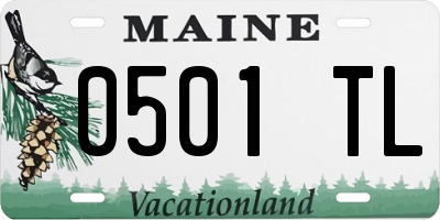 ME license plate 0501TL