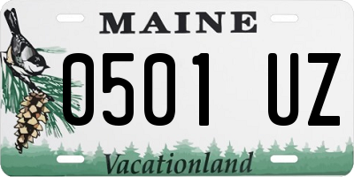 ME license plate 0501UZ