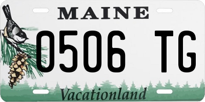 ME license plate 0506TG